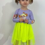 Šaty s tylom Paw PATROL - fialové