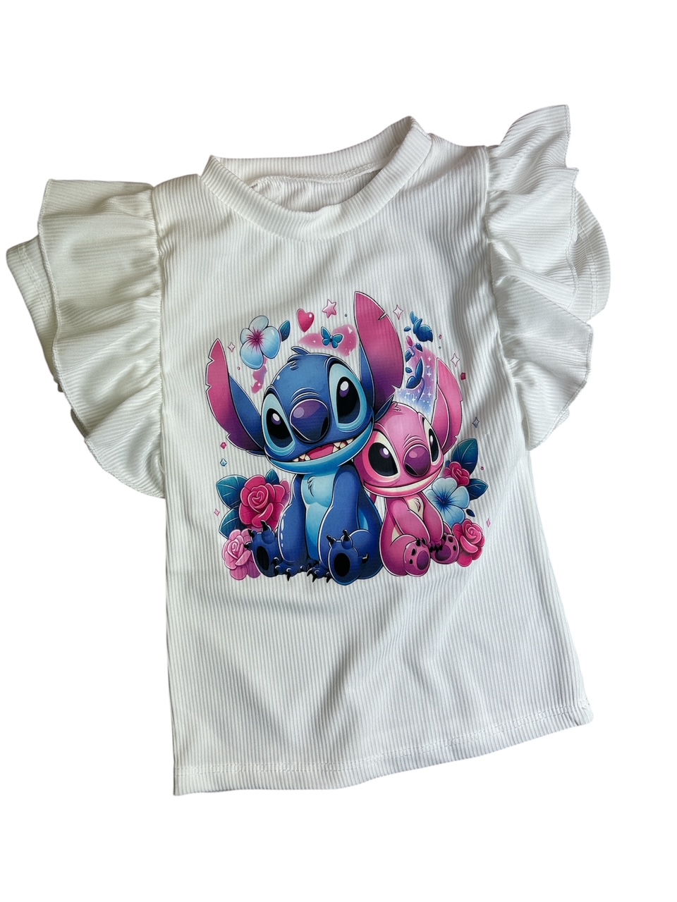 tricko lilo Bavlněné tričko Lilo&Stitch #new25 – bíle - Obrázek 1