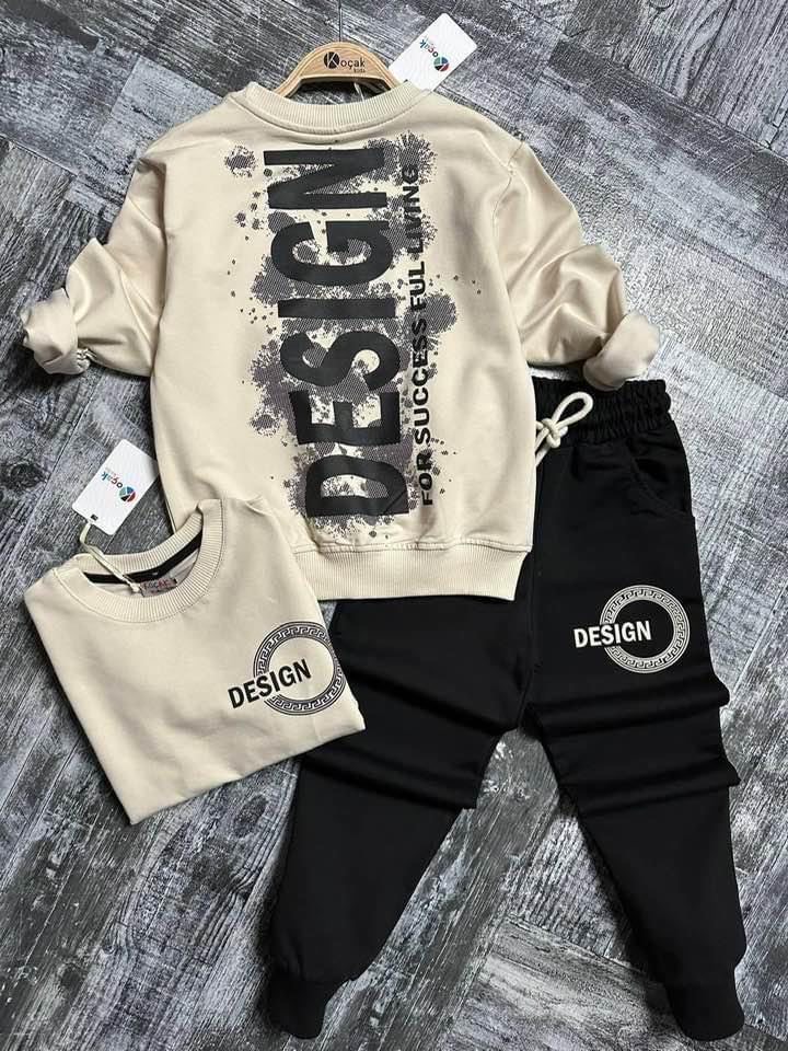 IMG_1037 Komplet DESIGN - bežovo-čierny (new) – Obrázok 1