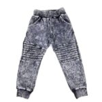 Bavlnené tepláky JEANS - čierne