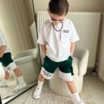 Letný bavlnený komplet OUTSIDE #new25 - zelený