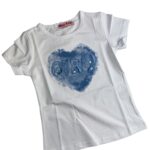 Bavlnené tričko GIRL #new25 - modré