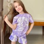 Letný batikovaný komplet FLORIDA #new25 - fialový