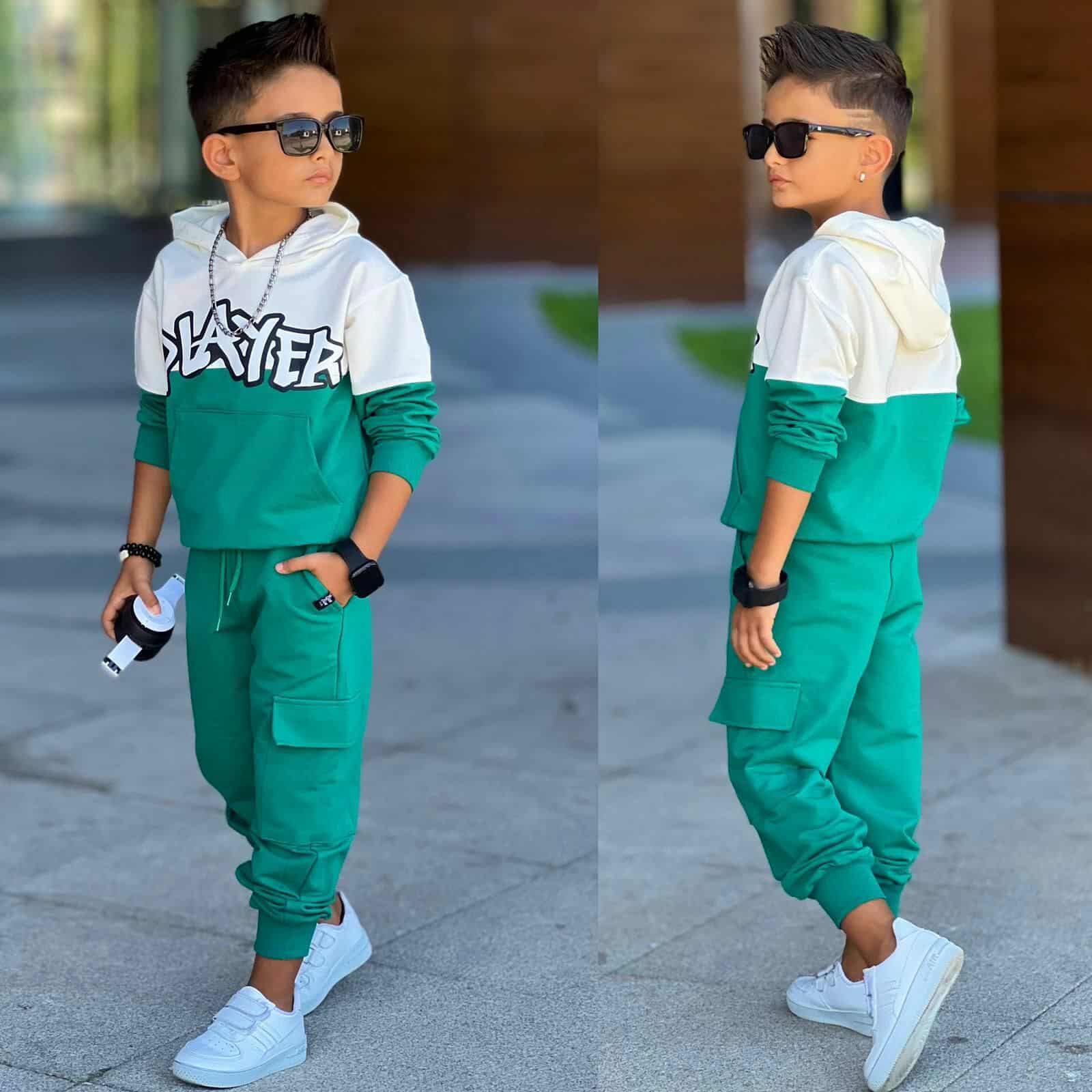 Tepláková bavlnená súprava PLAYER #new25 - zelená Bavlněná tepláková souprava DESING - béžová a modrá (nová) (Kópia) (Kópia) (Kópia) (Kópia) (Kópia) (Kópia) (Kópia) (Kópia) (Kópia) (Kópia) - Obrázek 1