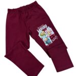 Bavlnené legíny LABUBU - bordové