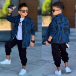 Bavlnený teplákový trojkomplet BRAVE - petrolejový