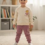 Tepláková bavlnená súprava CAPIVARA - bežovo-pudrová