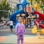 Tepláková bavlnená súprava NICE LABUBU - fialová