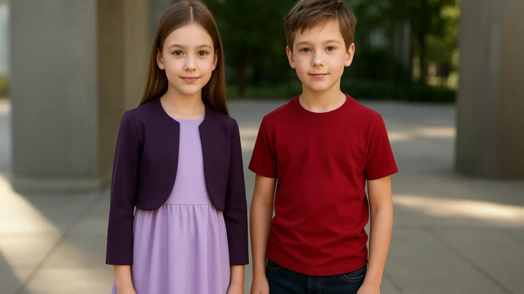 Ako kombinovať detské oblečenie podľa farieb