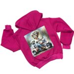 Bomberová bavlnená mikina BIKER GIRL - ružová