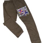 Zateplené bavlnené legíny HUNTR/X - hnedé