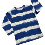 Bavlnený pásikavý nátelník MIMI - modrý