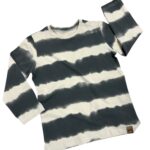 Bavlnený pásikavý nátelník MIMI - sivý