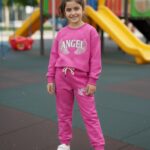 Teplákový JEANS BATIK komplet ANGEL - ružový