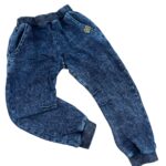 Soft denim klasik tepláky MIMI - modré