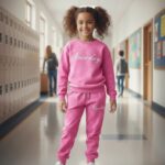 Tepláková bavlnená batik súprava NICEDAY - pudrová