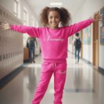 Tepláková bavlnená batik súprava NICEDAY - ružová