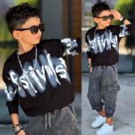 Teplákový bavlnený komplet EFESTIVALS jesen25 - čierny