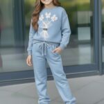 Zateplená tepláková súprava BOUQUET jesen25 - bledomodrá