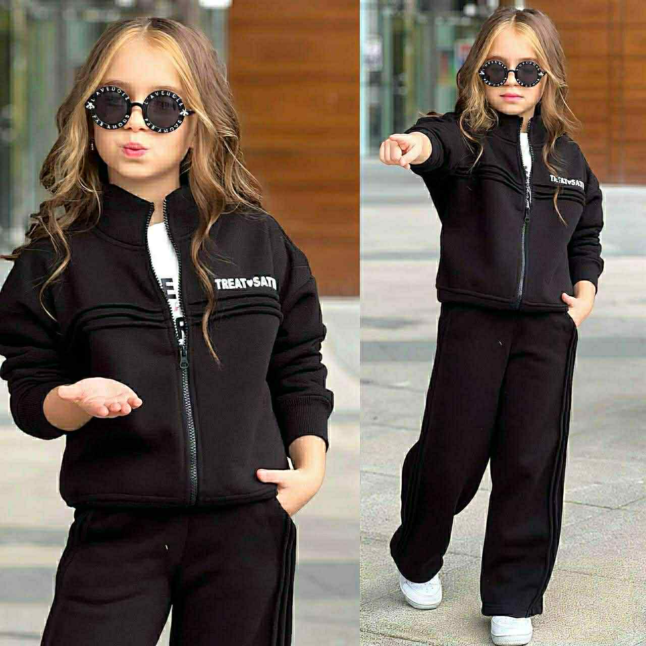 Zateplený 3-komplet SATURDAY jesen25 - čierny