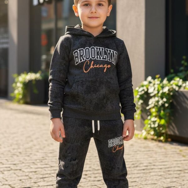 Zateplený komplet BROOKLYN jesen25 - čierny