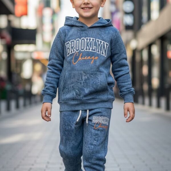 Zateplený komplet BROOKLYN jesen25 - modrý