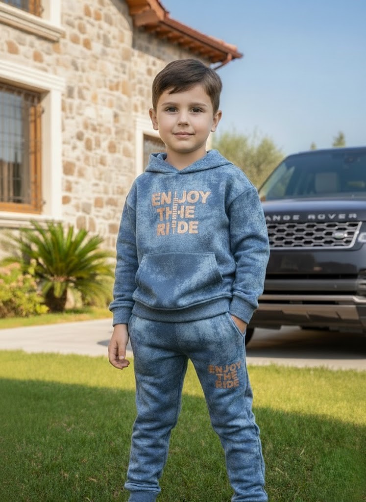 Zateplený komplet ENJOY jesen25 - modrá