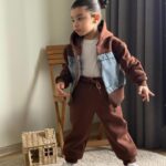 Zateplený teplákovo-rifľový 3komplet jesen25