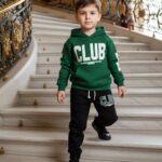 Zateplený teplákový komplet CLUB jesen25 - petrol