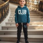 Zateplený teplákový komplet CLUB jesen25 - petrol