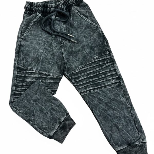 Bavlnené tepláky JEANS - čierne