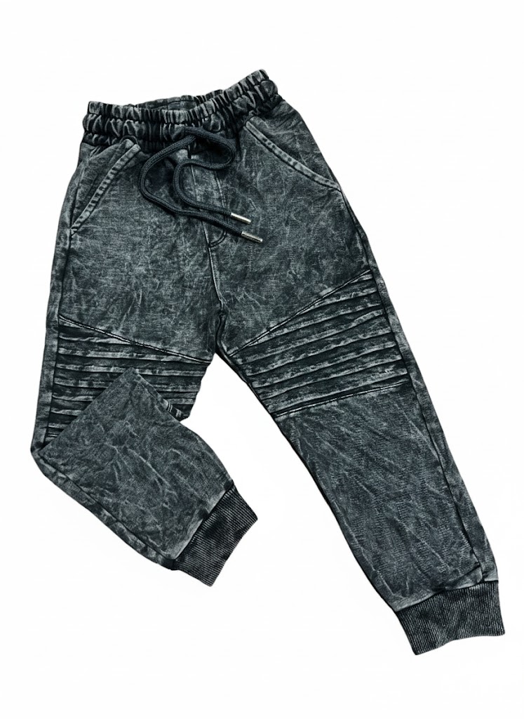 Bavlnené tepláky JEANS - čierne