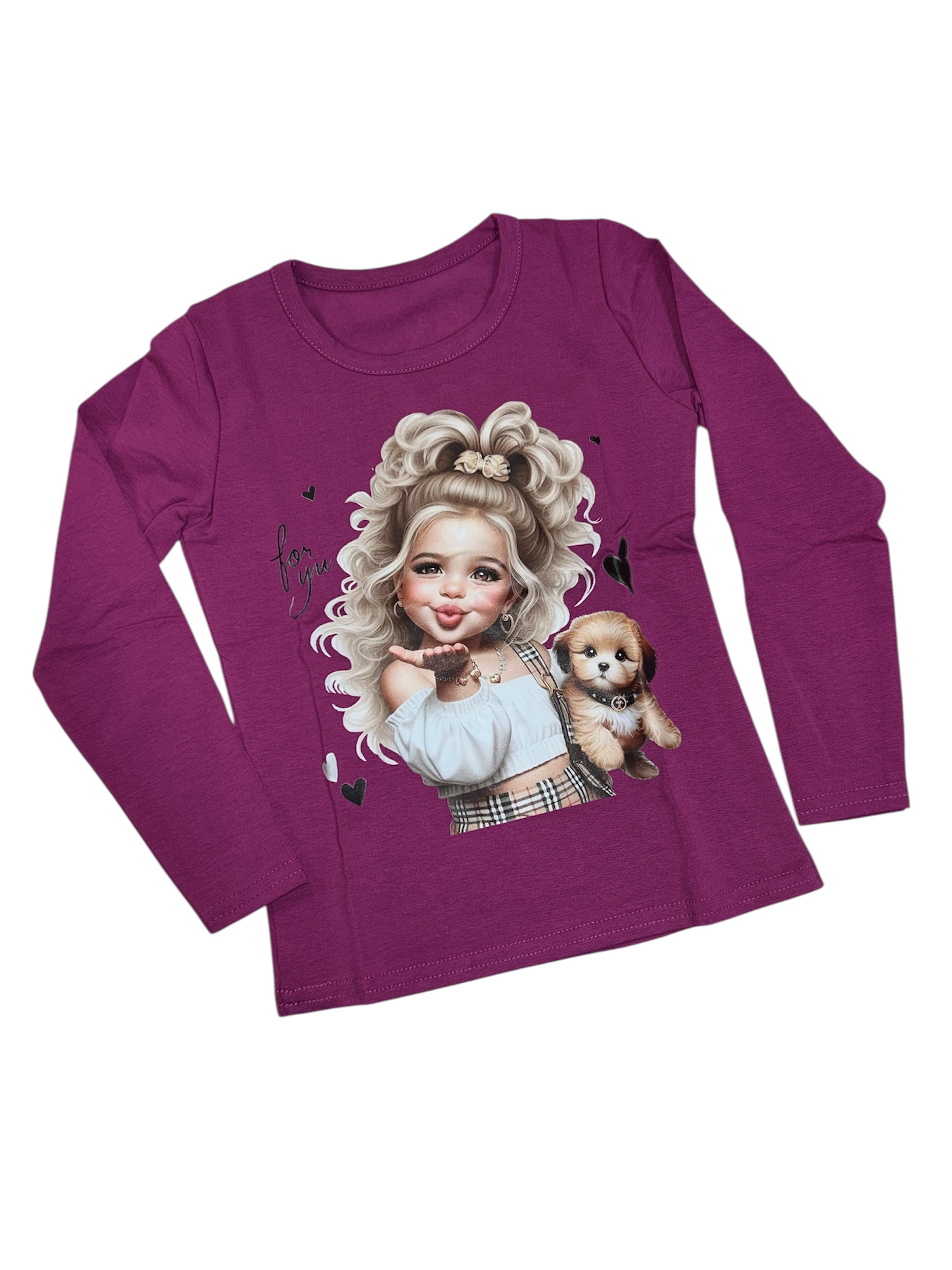 Bavlnený nátelník FOR YOU - fialový