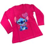 Bavlnený nátelník Lilo a Stitch - ružový