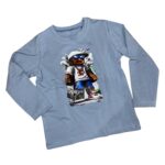 Bavlnený nátelník REAL MINECRAFT - bledo-modrý