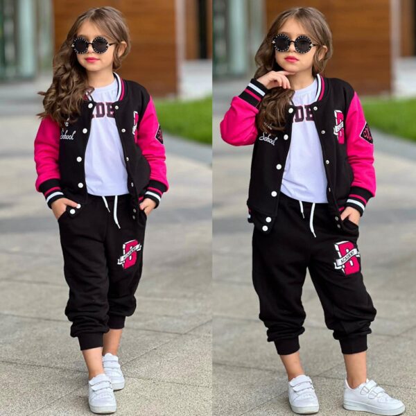 Bavlnený trojkomplet MERCURY- čierna