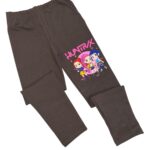 Zateplené bavlnené legíny HUNTRX - čokoládové