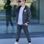 Zateplený rifľovo-teplákový komplet FAIR PLAY - žltý