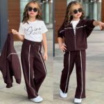 Bavlnený 3-komplet SHINE - čokoládový