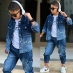 Rifľový 3-komplet s tričkom BRONX - modrý