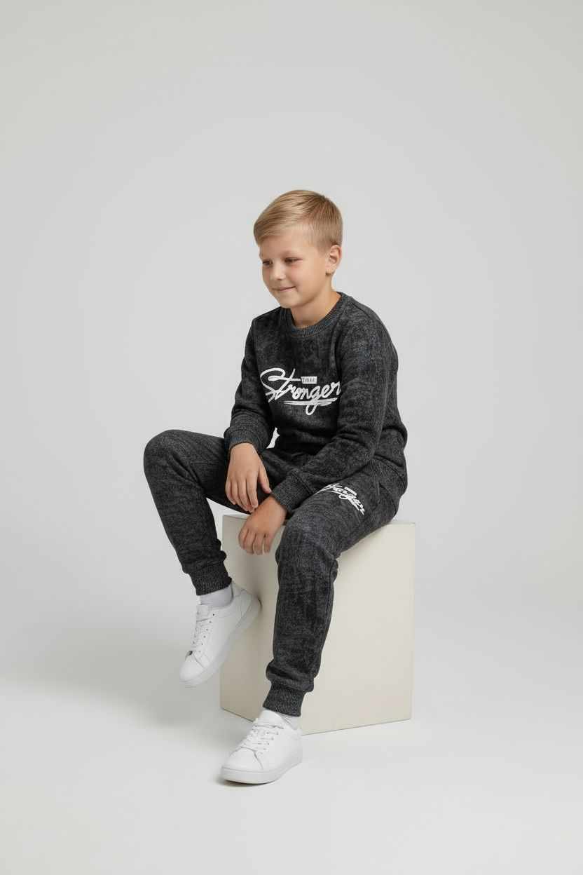 Tepláková bavlnená batik súprava STRONGER