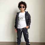 Teplákový bavlnený 3-komplet NY CITY – sivý