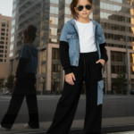 Rifľovo-teplákový 3-komplet SURPRISE – modro-čierny