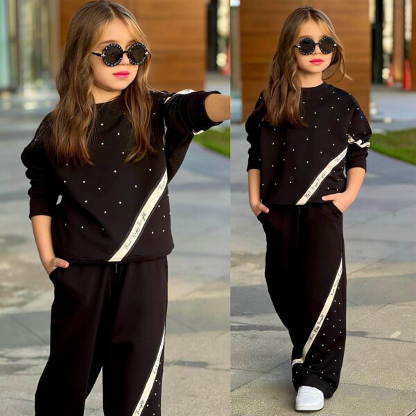 Tepláková súprava THINK HAPPY - čierny